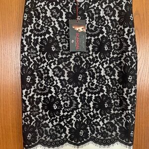 The Limited “Scandal” Inspired Lace Embellished Pencil Skirt